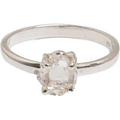 Nefertitis Herkimer diamant prsten stříbro R4024