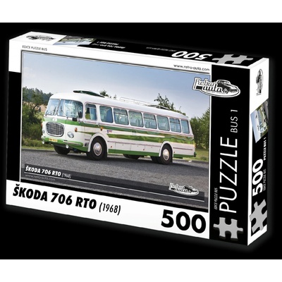 Retro-Auta BUS č. 1 ŠKODA 706 RTO 1968 500 dílků