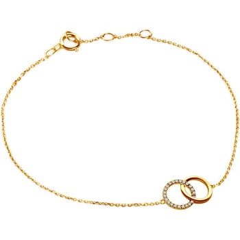 SAVICKI Гривна с халка Savicki: злато, диаманти