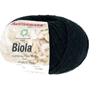 Austermann Biola 98258-02 Black Плетива прежда (98258-02)