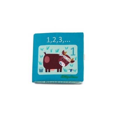 Lilliputiens - textilní didaktická knížka - 1,2,3… počítání