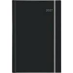 Sentio Календар-бележник с ластик 2027г 17х25см Black