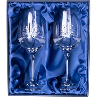 ONTE CRYSTAL Křišťálové sklenice na červené víno Mašle Počet sklenic 2 x 450 ml