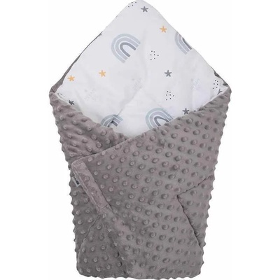 Bubaba Бебешко одеяло 2 в 1 Bubaba - Сиво, 65 х 65 cm (47757)