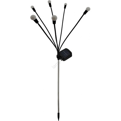 Baterie Centrum LED соларно осветително тяло 6xLED/1, 2V 300 mAh IP44 черно (BC0780)