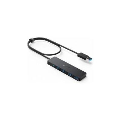 Anker 4-Port USB 3.0 Slim Hub extern schwarz