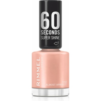 Rimmel 60 Seconds Super Shine lak na nechty odtieň 112 Almost Apricot 8 ml