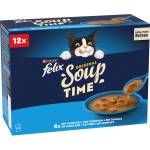FELIX Soup Вкусен избор с треска, с риба тон, с платика 12 x 48 г