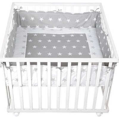 Roba Little Stars 100 x 100 organic beech White