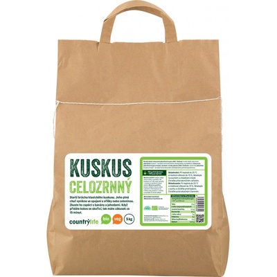 COUNTRY LIFE Kuskus celozrnný BIO 5 kg