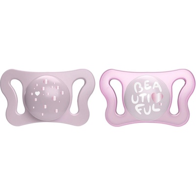 Chicco Силиконови залъгалки Chicco - Physio Micro, 2 броя, 0-2 m, момиче, Асортимент (N0340)