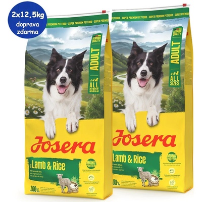 Josera Adult jahňacie a ryža 2 x 12,5 kg