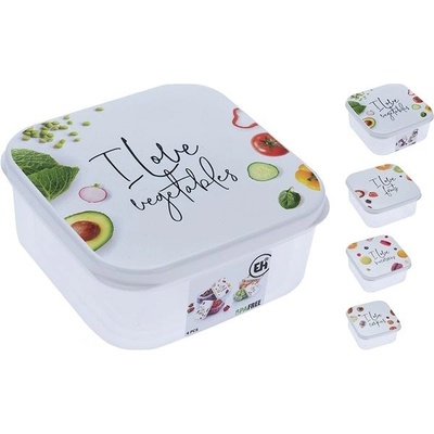 H & L Box na desiatu Snack sada 4 ks