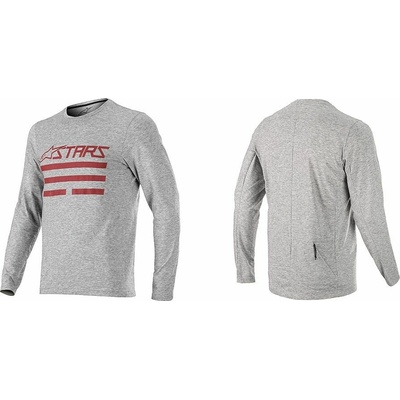 Alpinestars Merino LS pánsky dlhý rukáv melange light grey red
