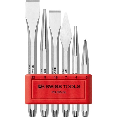 Sada sekáčov, priebojníkov a jamkárov PB Swiss Tools, PB 855.BL - 6 ks