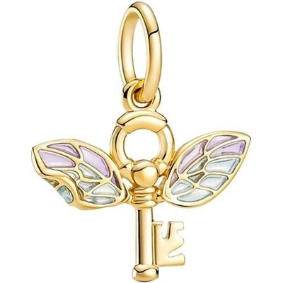 P&J Jewellery Zlatý visací přívěsek Létající klíč HP20