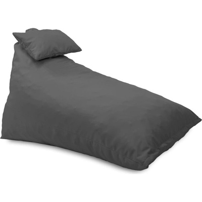 Pufrelax Пуф шезлонг и декортаивна възглавница Kudos, за открито, Сив