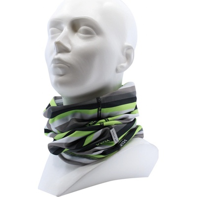 Multifunkční návlek Solid pruhy neon zelená