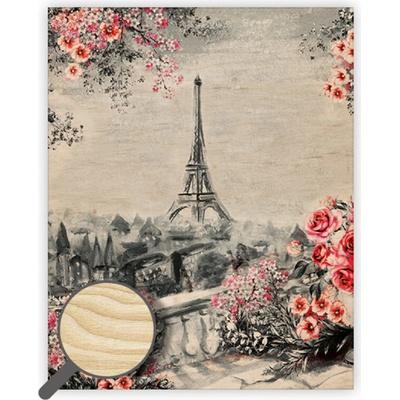 Dřevěný obraz Helma - Eiffel Tower