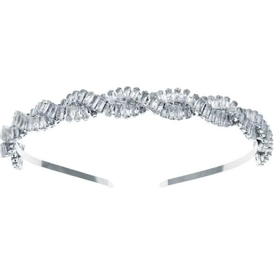 Naishide Jewelry Zirkonová čelenka do vlasů s krouceným designem