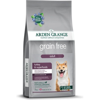 Arden Grange Grain Free Adult - Пуйка, картофи и супер храни за кучета над 12 месеца, 12кг