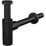 Alcaplast Сифон за мивка dn32 design метал, черен мат (a400black)