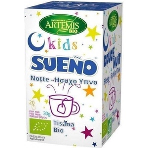 Artemis Bio Био билков чай Sueño Kids за спокоен сън, 20 филтърни пакетчета, Artemis Bio (311015 HDM)