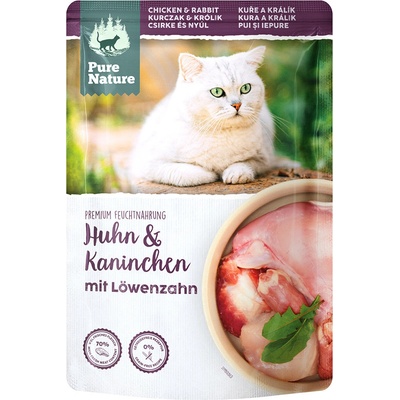 Pure Nature Feline kuřecí a králík 12 x 85 g