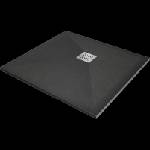 Mexen Stone+ квадратен композитен душ поддушник 90 x 90 см, антрацит - 44719090 (44719090)