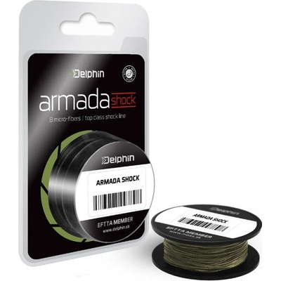 DELPHIN šňůra ARMADA SHOCK 20m 0,30mm 68lbs zelená