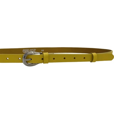 Penny Belts kožený opasek 20-207-32 žlutý