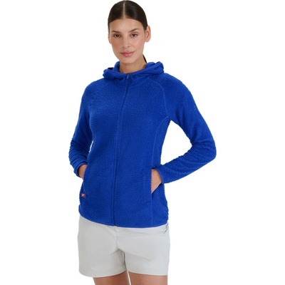 Dámská turistická flísová mikina se zipem 4F-SWEATSHIRT FNK-WSS25TFSWF481-36S-COBALT Modrá