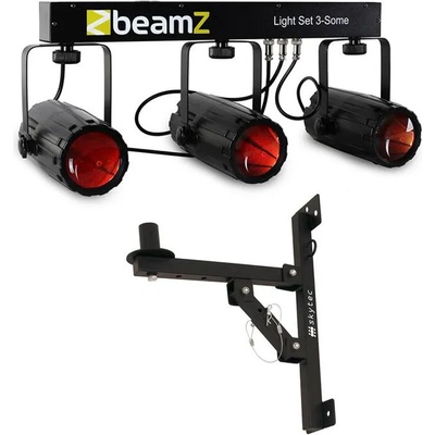 Beamz 3-Some, комплект за осветление, 4 части, LED (PL-4468-22831) (PL-4468-22831)