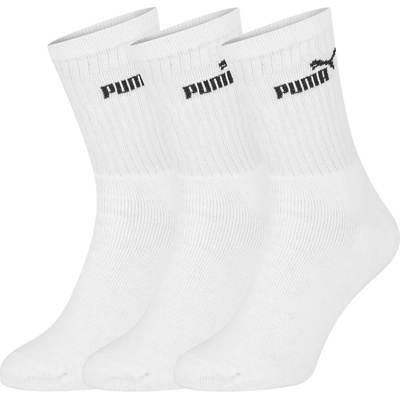 PUMA Мъжки чорапи Puma 3 Pack Crew Socks Mens - White