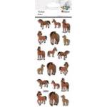TITANUM Convex soft cartoon horses stickers 18pcs