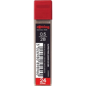  Графити Rotring Super Fine 2B 0.5 mm 24 броя (2B 0)