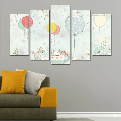 Art gift Детски панел за стена - Зайчета