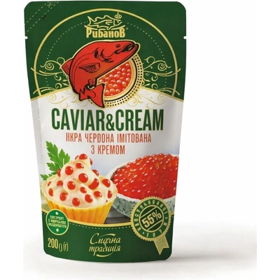Caviar & Cream imitovaný červený kaviár s krémem 200 g