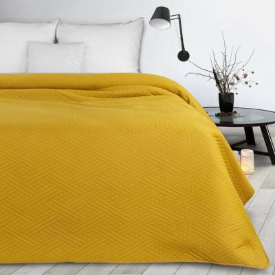 Design 91 PŘEHOZ NA POSTEL D91 BONI4 170X210 CM HOŘČICOVÁ