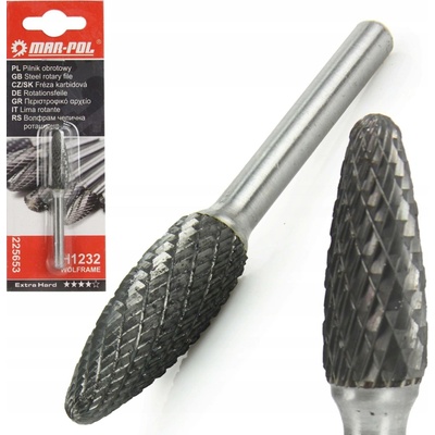 Fréza karbidová kůžel, stopka 6mm MAR-POL (H1232) M225653