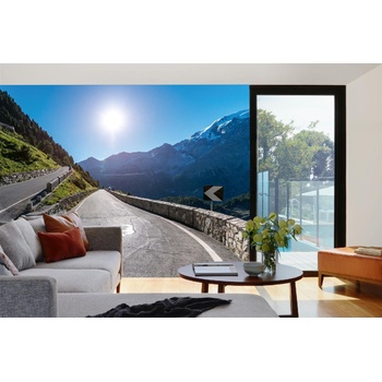 DIMEX ART s. r. o Самозалепваща се флизелинова фототапета път в алпите 375 x 250 см