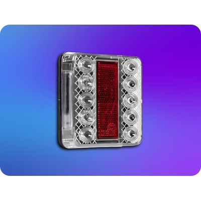 KAMAR LED zadné svetlo 4 funkcie, 3,3W, 12V, R10, R148, R150, IP67, uchytenie skrutkami [L1964]