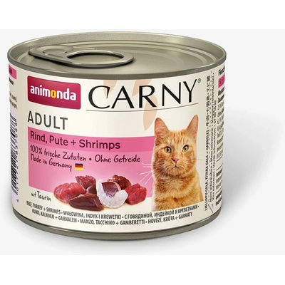 Animonda Carny Adult hovädzie morčacie & krevety 6 x 200 g
