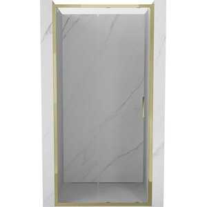 Mexen Exo-S плъзгаща се душ врата 105 см, прозрачна, златиста - 8151-105-000-50-00 (8151-105-000-50-00)