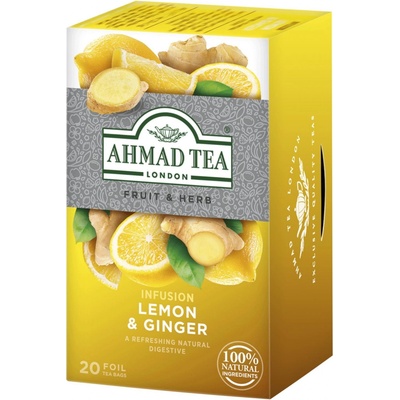 Ahmad Tea ovocný čaj Citrón a zázvor 20 x 2 g