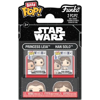 Funko Комплект мини фигури Funko Bitty POP! Movies: Star Wars - Princess Leia & Han Solo (105166)
