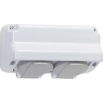Atra Контакт двоен ip44, 16a, 250v, Бял (1138)