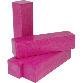 DrKO dřevěný hranol 16 x 4 x 4 cm 1ks magenta
