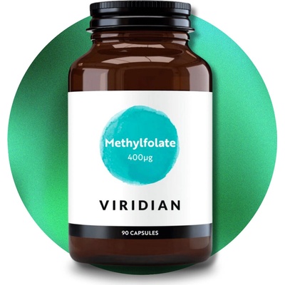 Viridian Methylfolát 400 mcg Bioaktivní kyselina listová 90 kapslí