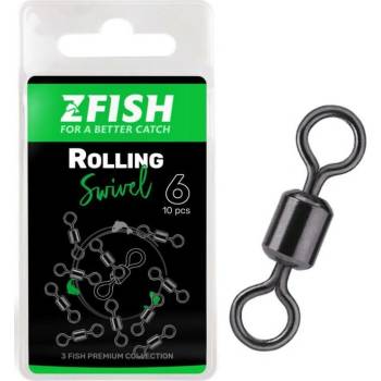 Zfish Obratlík Rolling Swivel Veľkosť 16 10ks 15kg